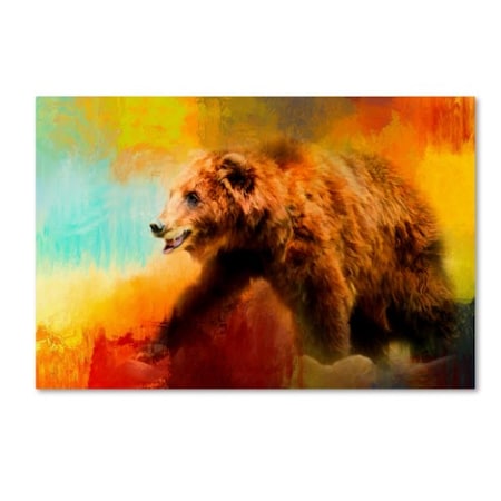 Jai Johnson 'Colorful Expressions Grizzly Bear' Canvas Art,16x24